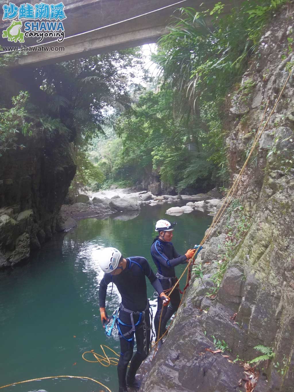 沙蛙溯溪技能訓練Level1最佳溯溪課程6
