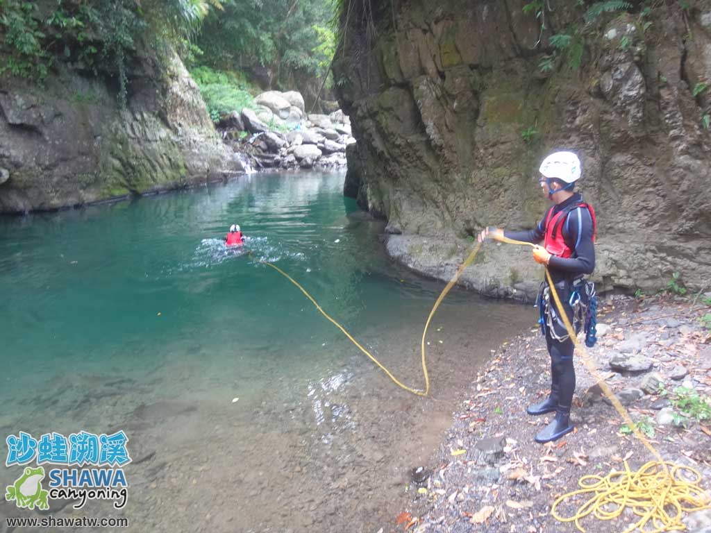 沙蛙溯溪技能訓練Level1最佳溯溪課程8
